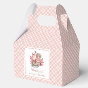 Blush Pink Whimsical Fairy Flowers Girl Favour Box