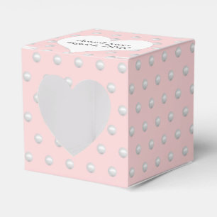 Blush Pink With Pearls Favour Box