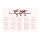 Blush Pink World Map Travel Theme Seating Chart