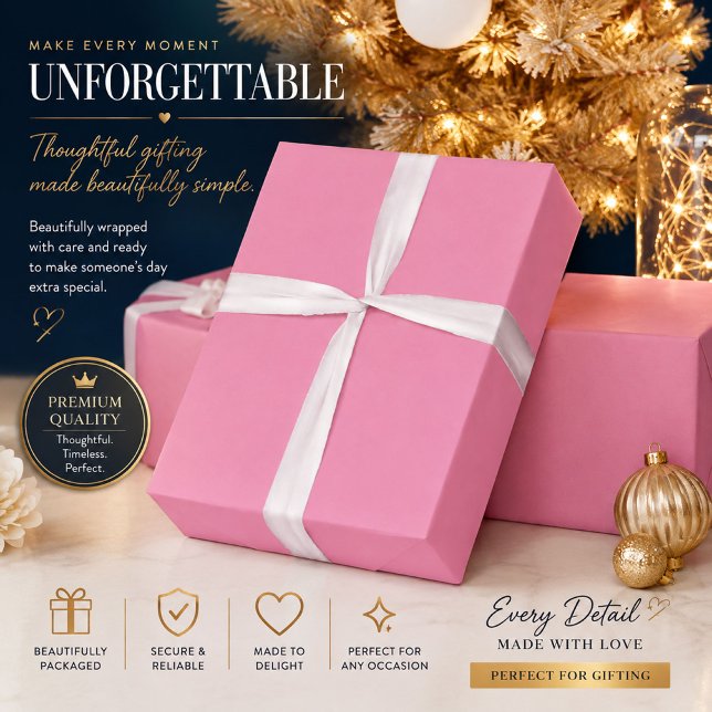 Blush Pink Wrapping Paper | Luxury Gift Wrap (Creator Uploaded)