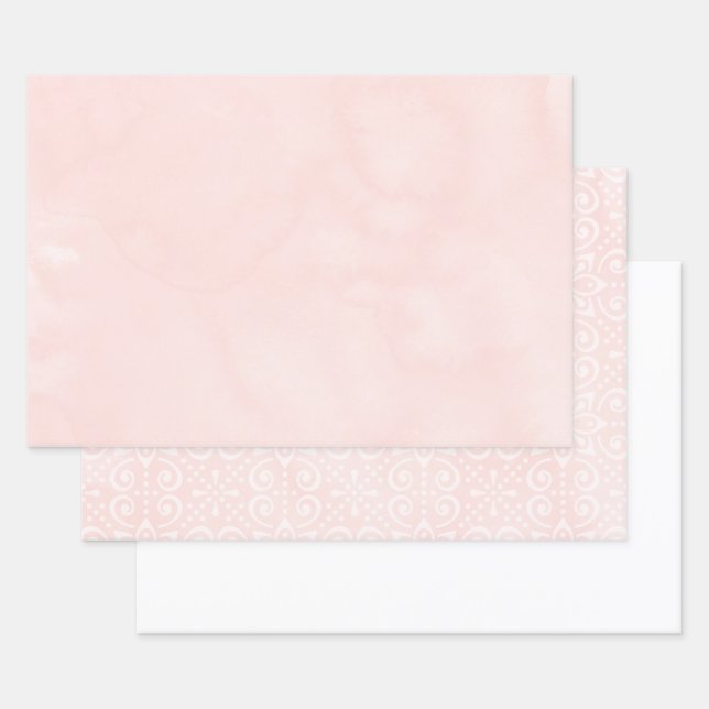 Blush Pink Wrapping Paper Sheets (Set)