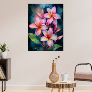 Blush Plumeria Poster