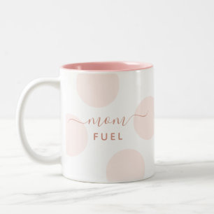 Blush Polka Dot   Simple Personalised Mug for Mum