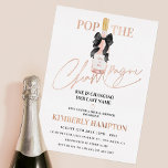 Blush Pop The Champagne Bridal Shower<br><div class="desc">Pop The Champagne She's Changing Her Last Name! Celebrate the bride-to-be as she embarks on a new chapter! Join us in popping the champagne for a sophisticated bridal shower featuring a stunningly romantic blush colour palette and foil finishes with a luxury champagne bottle. Let's raise a glass in celebration of...</div>
