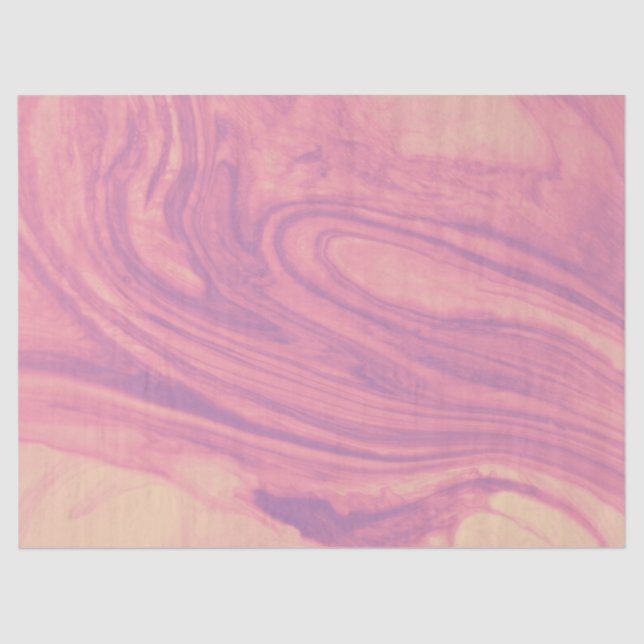 Blush Powder Pink Girly Marbly Painting Texture Tissue Paper (Front)