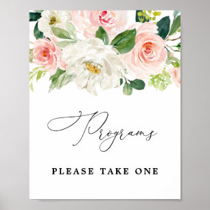 Blush Programs Please Take One Sign