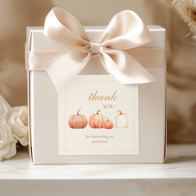 Blush Pumpkin Thank You Favour Seal (Creator Uploaded)