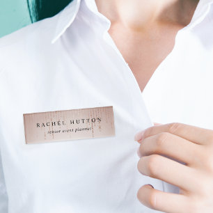 Blush Rain Name Tag