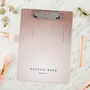 Blush Rain Personalised Clipboard