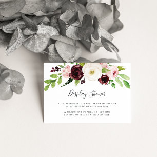 Blush Romance Display Shower Card