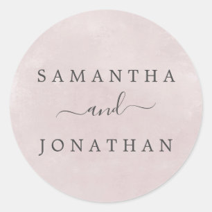 Blush Romance Wedding Envelope Seals