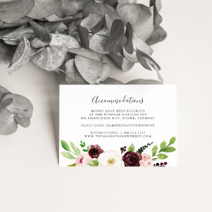 Blush Romance   Wedding Hotel Accommodation Cards
