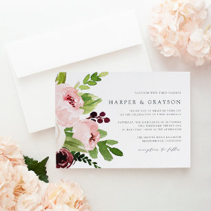 Blush Romance Wedding Invitation