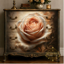 Blush Rose Centre Decoupage Tissue Paper