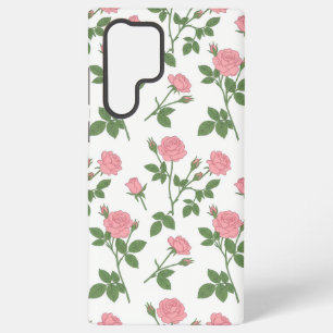 Blush Rose Garden Pink Rose Floral Samsung Phone Galaxy Case