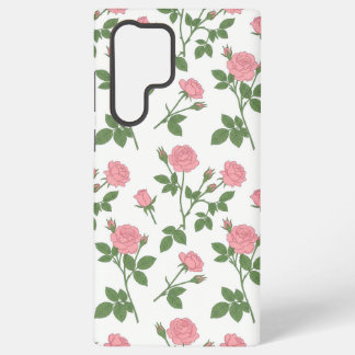 Blush Rose Garden | Pink Rose Floral Samsung Phone Galaxy Case