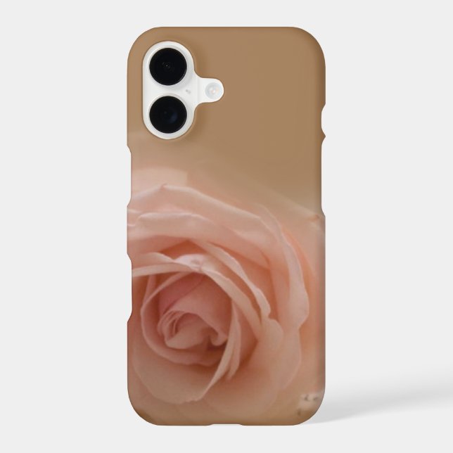 Blush Rose iPhone 13 Slim Fit Case, Glossy Case (Back)