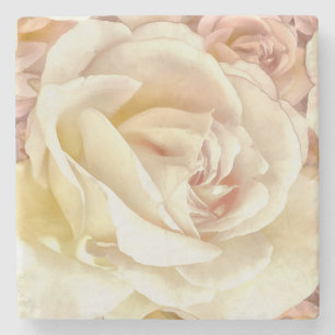 Blush Rose Melange Stone Coaster