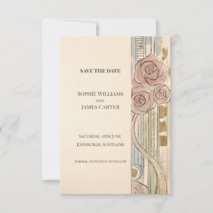 Blush Rose Nouveau Save The Date