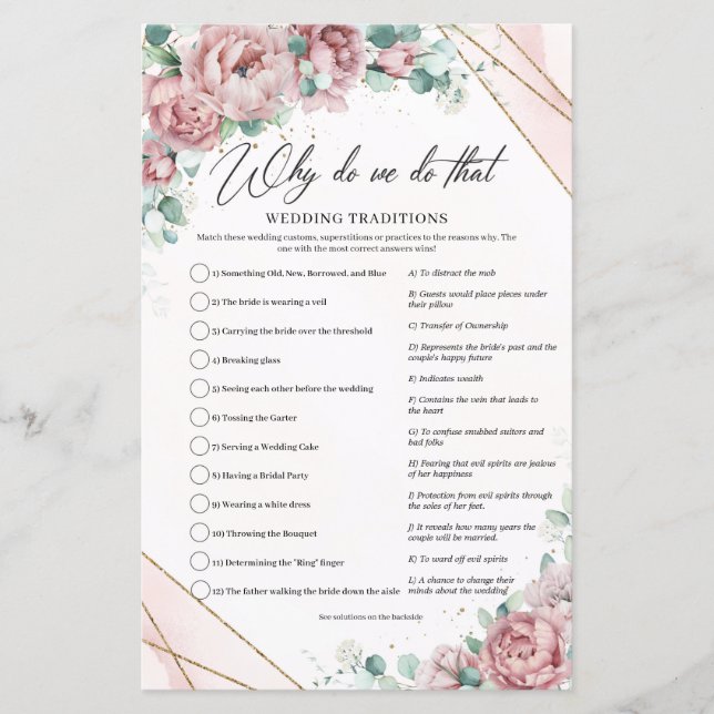 Blush roses eucalyptus gold Why do we do that (Front)