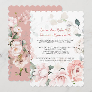 Blush Roses Hummingbirds Sage Greenery Reception