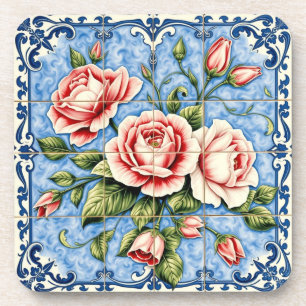 blush roses of Lisbon coaster