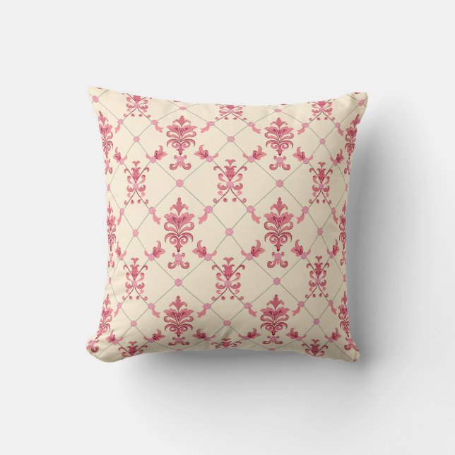 Blush Royal Lattice Princesscore Cushion (Front)