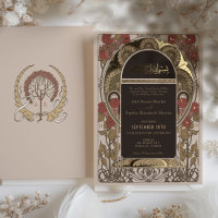 Blush Sage Art Nouveau Islamic Wedding