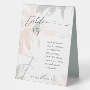 Blush Sage Modern Table Number