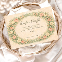 Blush Sage Rose Garden Diapper Raffle