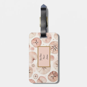 Blush Sand Dollar Beach  Luggage Tag