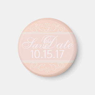 Blush Save the Date Magnet