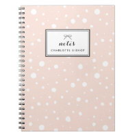 Blush Snow Drops Pattern Personalised