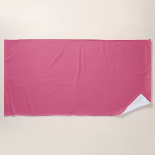 Blush (solid colour)  beach towel (Front)