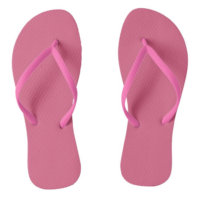 Blush (solid colour)  flip flops (Footbed)