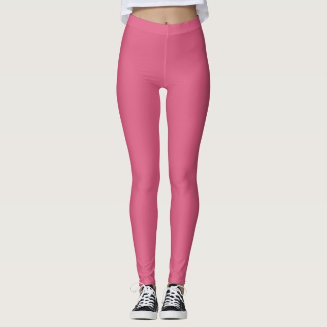 Blush (solid colour)  leggings (Front)