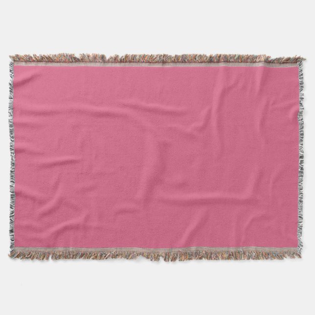 Blush (solid colour)  throw blanket (Front)