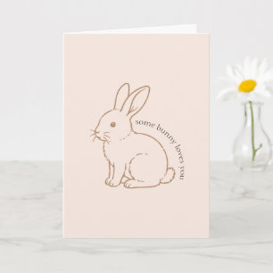 Blush Some Bunny Loves You Sketch Card