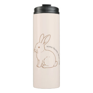Blush Some Bunny Loves You Sketch Thermal Tumbler