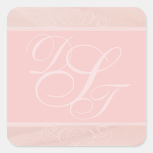 Blush Strokes Envelope Stickers