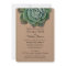 Blush Succulent Wedding Invitation
