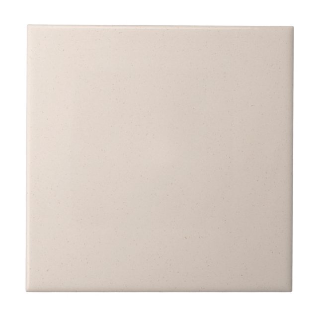 Blush Tan Solid Flecked Ceramic Tile (Front)