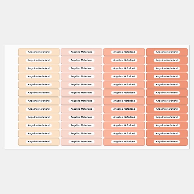 Blush Tones Palette Kids Name Organizational  (Sheet)