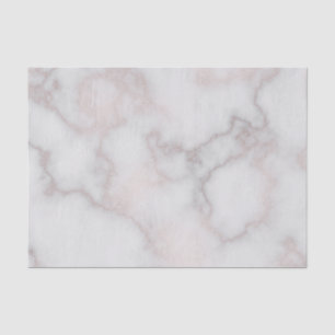 Blush tones pink rose gold white marble pattern tissue paper