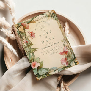 Blush Vine Frame wedding Save The Date