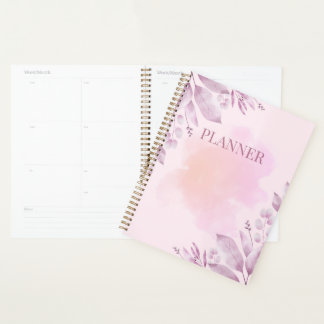 Blush Watercolor Planner–Minimal & Feminine Design Planner