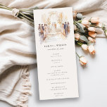 Blush Wedding Canopy Ceremony Wedding Program Invitation<br><div class="desc">For any further customisation or any other matching items,  please feel free to contact me at yellowfebstudio@gmail.com</div>