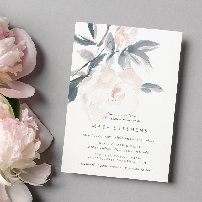 Blush Whisper Bridal Shower Invitation (Creator Uploaded)