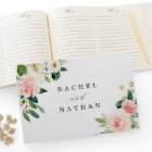 Blush White Bloom Floral Wedding Guestbook