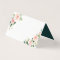 Blush White Bloom Floral Wedding Place Card